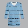 thumbnail image 4 of T-shirt Imprimé Polyvalent pour Femme, Haut Décontracté à Col Rond, Tissu Imitation Rack Doux, Manches 3/4 Coupe Décontractée, Conçu pour un Port Quotidien Confortable Ou l'Allaitement, 4 of 8