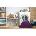 thumbnail image 2 of Ahgly Tapis Rectangulaire Lavable en Machine Intérieur Transitionnel Orchidée Foncée Violet, 8 Pieds x 10 Pieds, 2 of 7