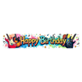 thumbnail image 1 of Musical Theme Happy Birthday Banner with Guitar and Notes Decorations Background Backdrop for Birthday Party Photography Props and Party Decor Supplies, 1 of 4