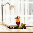 thumbnail image 3 of Dvkptbk Ornements en Résine Grenouille Résine Style Maison Bizarre Vie de Table Intégrité Morale Décoration Maison, 3 of 7