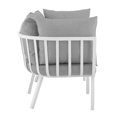 thumbnail image 4 of Modway Riverside 2-Piece Outdoor Patio Aluminum Sectional Sofa Set in White/Gray, 4 of 11