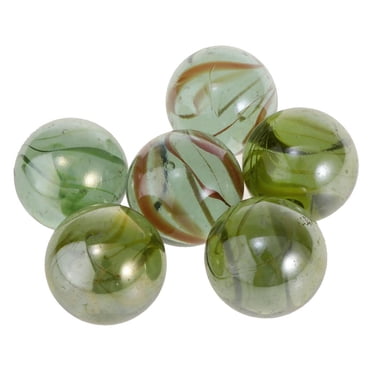 6Pcs 35mm Assorted Colors Marbles Balls Vintage Toys Game For Kids