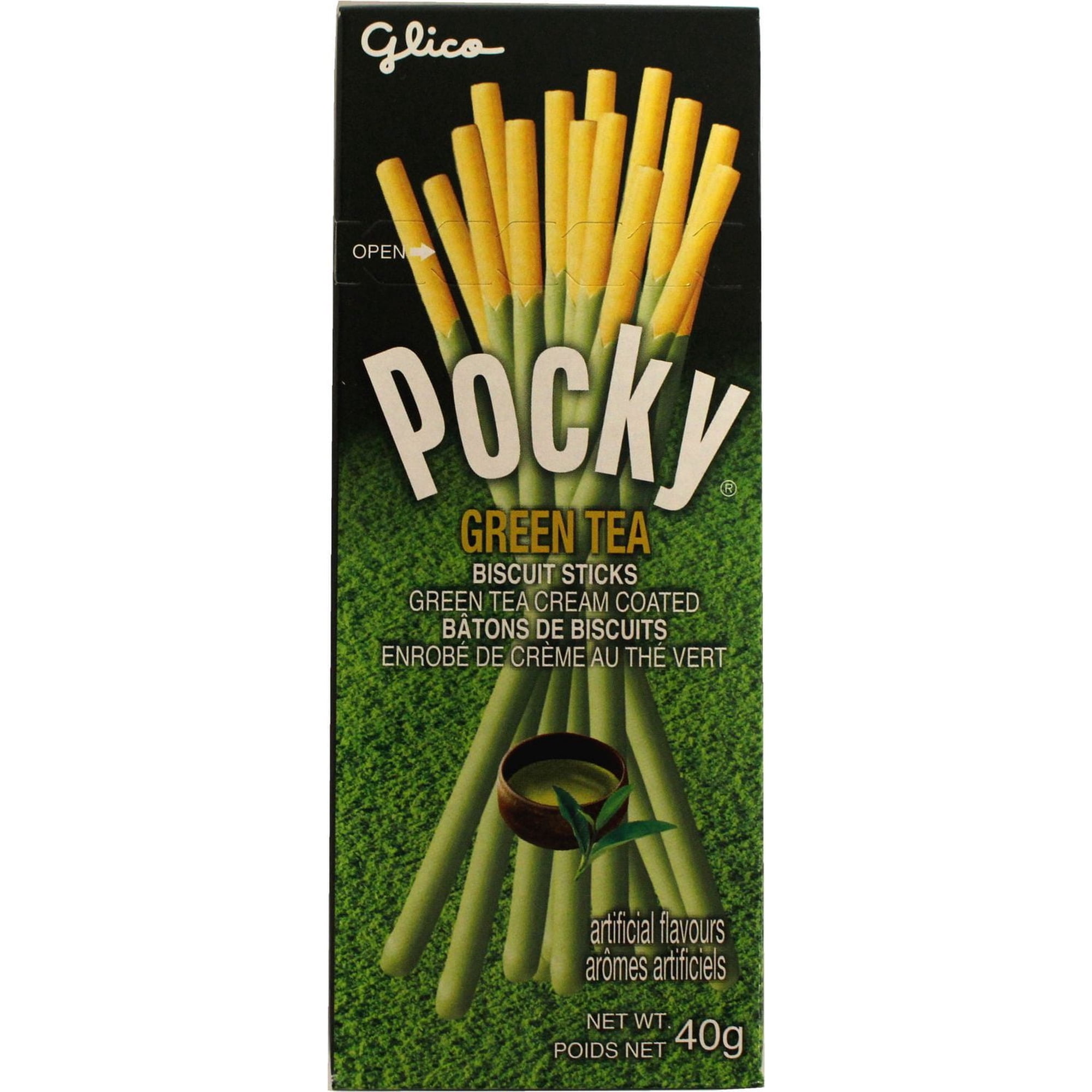 Glico Pocky Green Tea Cream Coated Biscuit Sticks - Walmart.ca