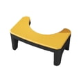 thumbnail image 1 of Yellow Toilet Step Stool Squatting Potty Step Stool For Bathroom Folding Design Non Slip Surface Stackable Storage 14.96X8.66X6.69 Inches 1.77Lb, 1 of 7