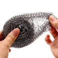 thumbnail image 4 of CUITING 6Pcs Metal Scrubber Stainless Steel Scrubber Scrubbing Scouring Pad  Eraser Sponges Clean Pot Pan and Broiler Rack Steel Wool Brillo Pads 2Pack, 4 of 9