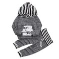 thumbnail image 1 of Ensemble de Survêtement à Manches Longues avec Capuche et Pantalon Dinosaure pour Tout-Petits Garçons, 1 of 3