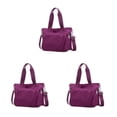 thumbnail image 3 of kurtrusly 1/2/3 Sac Fourre-Tout Durable pour Femmes - Anti-Rayures et Résistant à l'Usure Pratique Violet 3 Pcs, 3 of 6