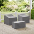 thumbnail image 1 of Crosley Ensemble de Housse de Meubles MO75005-GY 3 Pcs avec 2 Chaises et Table Basse - Gris, 1 of 8
