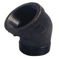 thumbnail image 1 of Raccord de Tuyau Noir, Coude de Rue, 45 Degrés, 1/4 Po. 520-501HC, 1 of 3
