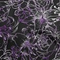 thumbnail image 1 of oneOone Georgette Viscose Purple Fabric Floral Sewing Material Print Fabric By The Yard 42 Inch Wide, 1 of 4