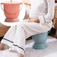 thumbnail image 2 of Handheld Spittoon with Lid Portable Urinal Bottle for Handheld Spittoon with Lid Bedroom 21x23cm Orange, 2 of 9
