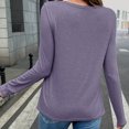 thumbnail image 4 of Cardigans Ouverts pour Femmes Légers à Manches Longues, Cardigan Décontracté Mince d'Automne, Ample, Drapé et Fluide, Violet, TG, 4 of 7