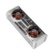 BT Speakers, Portable Transparent Cordless Speakers, 2x5W Subwoofer Laptop Speaker With Colorful Lights, For Home Party Travel For Young Boys And Girls