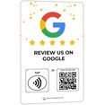 thumbnail image 1 of Custom Reusable Tag-Tap/QR Google Review Card -1 Pack Instant Google Reviews Card - QR Code and NFC Cards for Business, Google Review Tap Card, 1 of 5
