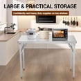 thumbnail image 1 of Kojooin Commercial Stainless Workstation, Folding Table with Adjustable Metal Foot, 1 of 7