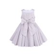 thumbnail image 2 of Robe Fille à Pois Brodée Arc-en-Ciel Vintage Col Rond Coton 4 Ans, 2 of 6