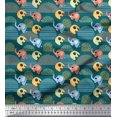 thumbnail image 1 of Soimoi Velvet Fabric Cute Elephant Kids Decor Fabric Printed Yard 58 Inch Wide, 1 of 3