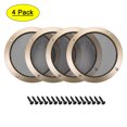 thumbnail image 1 of Unique Bargains 4 pcs 6.5' Speaker Grill Mesh Decorative Circle Subwoofer Guard Protector Cover Audio Accessories, 1 of 4