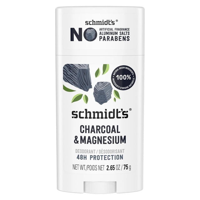 Schmidt's Natural Origin Deodorant Stick Charcoal & Magnesium, 75 g