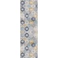 thumbnail image 1 of Rug Branch Savannah Contemporary Mid-Century Modern Blue Grey Indoor Runner Rug For Entryway, Hallway, Bathroom, and Kitchen - 2' x 8' (2'3" X 8'), 1 of 4
