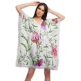 thumbnail image 1 of Moomaya Robe Courte de Caftan de Plage, Robe de Couverture Imprimée, Kaftan pour Femmes, Tenue de Plage, Couverture, 1 of 4