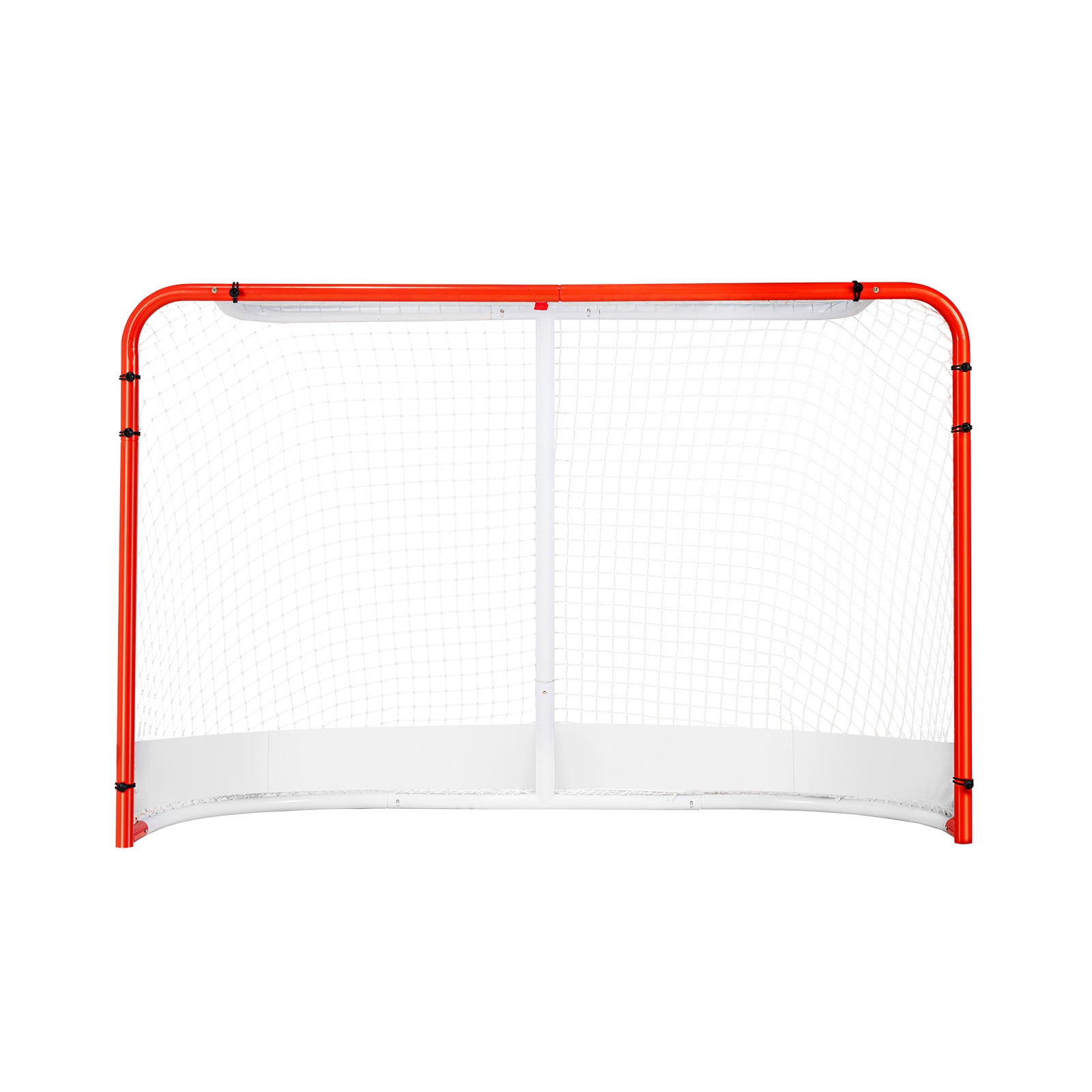 KFFKFF But de Hockey de Rue, Cadre en Acier Durable pour Usage Intérieur/extérieur, Ensemble de Hockey d'Entraînement Pro Standard, Filet Portatif à Installation Rapide, 72 Pouces x 48 Pouces, Blanc/rouge