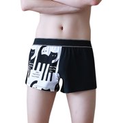 FhsagQ Underwear Men's Underwear with Pouch Super Fit Mens Low Rise Briefs Ice Thread Underpants Fashion Ride up Underwear Pant Men's Underwear Boxers Briefs Black M