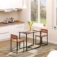 thumbnail image 2 of HOMCOM Industrial Dining Table Set for 2, Small Kitchen Table and Chairs, 2 of 10