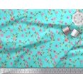 thumbnail image 2 of Soimoi Poly Georgette Fabric Leaves & Floral Artistic Decor Fabric Printed Yard 42 Inch Wide, 2 of 4