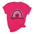 thumbnail image 5 of Meichang Hauts pour Femmes Chemise Tendance de la Saint-Valentin Hauts Mignons Imprimé Cœur Hauts de Vacances Manches Courtes Col Rond Décontracté Chandail Blouses, 5 of 5