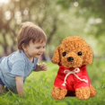 thumbnail image 1 of Peluche Chiot Follure Poupée Jouet en Peluche Chien Teddy Poupée Chiffon Mignonne Mignonne Trompette Simulation Animal Poupée, 1 of 3