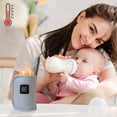 thumbnail image 2 of Portable USB Bottle Warmer for Travel - Adjustable Temperature Control, Fast Heating Sleeve for Baby Milk, Formula, and Beverages, 2 of 8