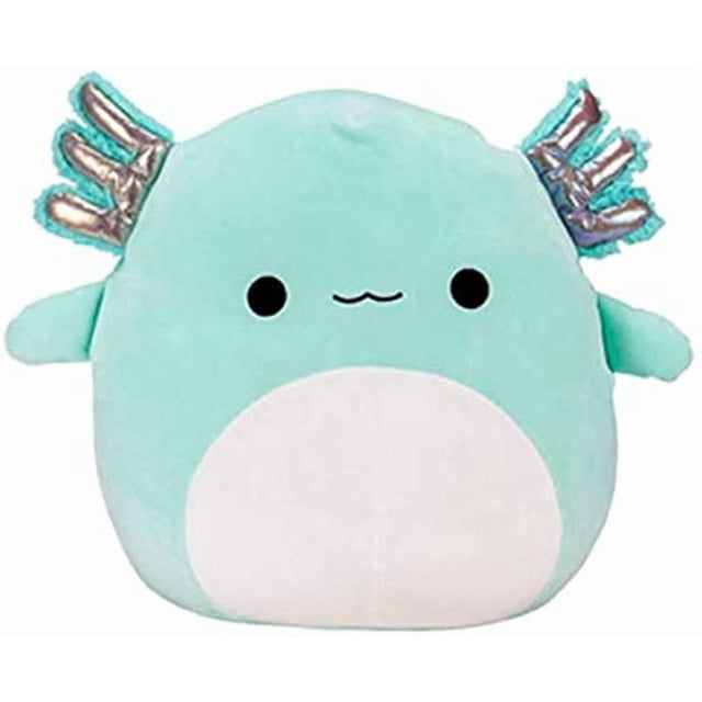 Axolotl Jouet en Peluche, Oreiller Jouet Poupée, 7,8 Pouces de Taille, Fabriqué en Tissu polyester super Doux Type Guimauve. le Jouet en Peluche Présente un Corps Bleu Sarcelle Pâle, des Froufrous Métalliques, un Ventre Blanc et un Mignon Visage Souriant. Idéal pour les Câlins et comme Décoration pour Chambres, Salons, Bureaux Ou Garderies. Parfait pour Offrir Lors d'Anniversaires Ou de Fêtes.