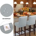 thumbnail image 4 of PiccoCasa Waterproof Bar Stool Covers for Counter Height Side Chair Covers Grey 2, 4 of 9