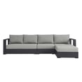 thumbnail image 4 of Modway Tahoe 3-Piece Outdoor Patio Furniture Sectional, Gray, 4 of 9