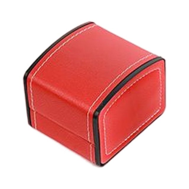 keepw Case Organizer Wristwatch Storage Watches Packaging Single Display Professional Box Cover Collection Present Souvenir Red