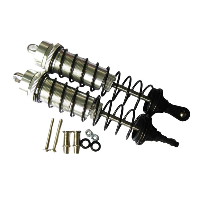 maskred Front Rear Shock Absorber For 94762 Aluminum Alloy Monster Trucks Smooth 2pcs RC Car Accessories Replacement Parts Silver
