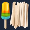 thumbnail image 4 of Coofit 50PCS Kids Ice Cream Stick DIY Safe Creative Wooden Popsicle Stick Ice Pop Stick, 4 of 10