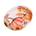 thumbnail image 3 of Way to Celebrate 8 Counts Oval Pumpkin Pattern Plate, 3 of 5