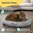 thumbnail image 3 of Catstages Fausse Fourrure Auto-Réchauffement Lit De Chat Gris, 3 of 8
