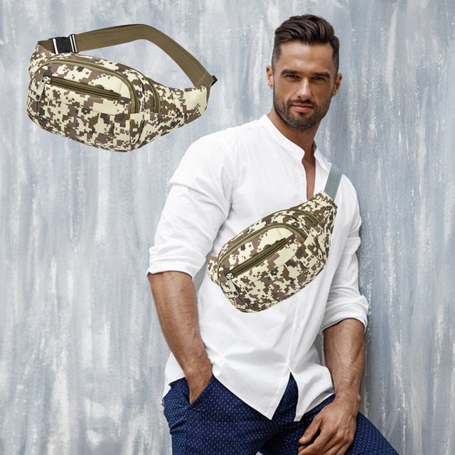 TopLLC Sac à Bandoulière pour Hommes Femmes Sac à Dos Sac de Poitrine Sac de Jour Camouflage Sac de Rangement Sport Extérieur Sac de Poitrine à la Mode pour Randonnée Camping Chest Backpack