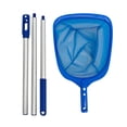 thumbnail image 1 of Pool Skimmer Net Swimming Pool Leaf Skimmer Net, With 3 Sections Telescopic Aluminum Pole & Nylon Medium Fine Mesh Pool Net, Pool Cleaning Tool For Removing Leaves & Debris Pool Skimmer Net with Pole, 1 of 2