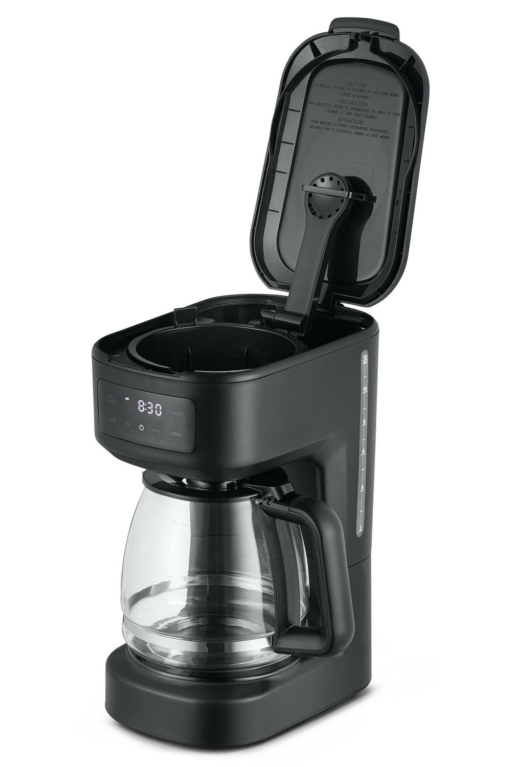 Mainstays Programmable 12 Cup Coffee Maker with Touchscreen, Black