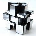 thumbnail image 3 of Mirror Speed Cube Puzzle 3x3x3 Gold and Silver Mirror Magic Cube Irregular Speedcubing Set 2 Pack, 3 of 7