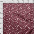 thumbnail image 3 of oneOone Rayon Maroon Fabric Beach Sewing Craft Projects Fabric Prints By Yard 56 Inch Wide, 3 of 4