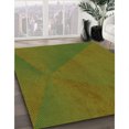 thumbnail image 3 of Ahgly Company Tapis d'Intérieur Lavables en Machine, Carrés Transitionnels Brun Bronze Foncé, Carrés de 6', 3 of 7