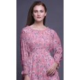 thumbnail image 5 of Bimba Robe Longue Décontractée à Volants pour Femmes, Imprimée, Taille Smockée, Medium, 5 of 5