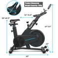 thumbnail image 2 of Costway Vélo d'Exercice Magnétique Vélo de Cyclisme Intérieur Stationnaire avec Siège et Poignée Réglables pour Maison Bureau Gym, 2 of 10