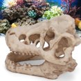 thumbnail image 3 of Aquarium Skull Ornament, Simulation Dinosaur Exquisite Shape Artificial Fish Tank Decor, For Water Plants Decoration, 3 of 8