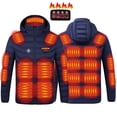 thumbnail image 1 of Yusimy Veste pour Homme en Molleton Uni à Fermeture Éclair Intégrale Doublure Sherpa Col Montant Manches Longues Décontractée Chaude, 1 of 6